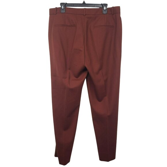 New MM Lafleur Mejia 4.0 Pant Sharkskin Rust 14 Office Career Trousers Fall - Picture 3 of 10